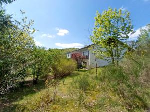 an old house in the middle of a field at Zuhause Am Wald in Brilon