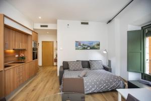 Kuchyň nebo kuchyňský kout v ubytování Apartament al cor del barri vell de Girona