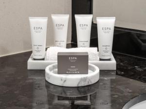 a display of five sakura products on a counter at The Europe Hotel & Resort in Killarney