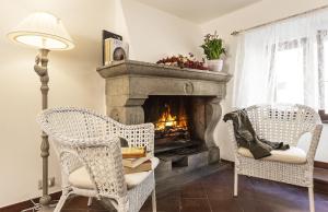 Posezení v ubytování B&B I Tre Camini