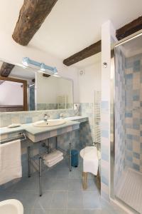 Koupelna v ubytování B&B I Tre Camini