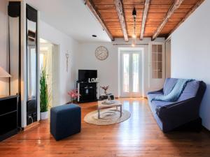 Televízia a/alebo spoločenská miestnosť v ubytovaní Holiday Home Erika by Interhome