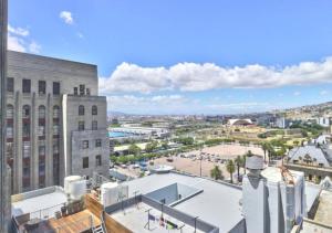 a view of a city from a building at Cape Eazi Stayz Mutual Apartments in Cape Town