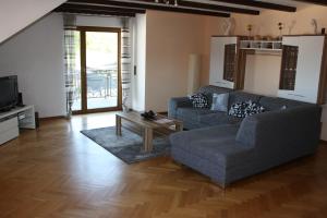 Χώρος καθιστικού στο Ferienwohnung in Humes