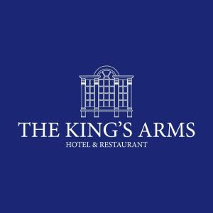 un logo para los reyes armeros hotel y restaurante en Kings Arms Hotel, en Bicester