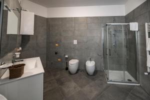 Koupelna v ubytování Eracle Hotel