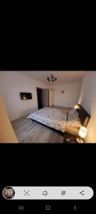 a bedroom with a large bed in a room at Happy Rental Apartments 1 in Craiova