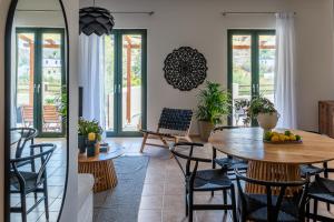 Posezení v ubytování Syra Suites