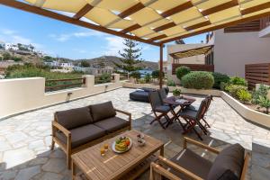 Posezení v ubytování Syra Suites