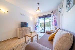 TV a/nebo společenská místnost v ubytování Apartments Svetlana