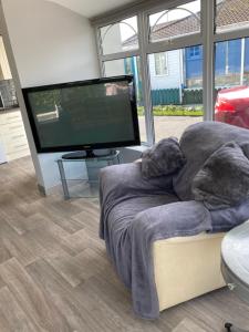TV a/nebo společenská místnost v ubytování Junes cosy apartment