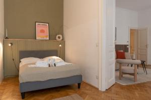 Posteľ alebo postele v izbe v ubytovaní josef's home I Premium Apartment in Ideal Location + 22 fotografií