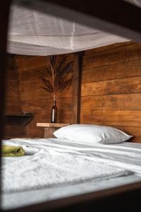 Cama o camas de una habitación en El Vijo Surf