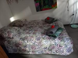 Letto o letti in una camera di Villa lagon Boipeba