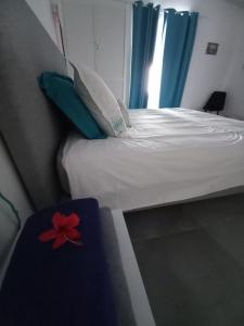 Letto o letti in una camera di Villa lagon Boipeba