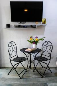 TV a/nebo společenská místnost v ubytování Hotel Siesta Holbox