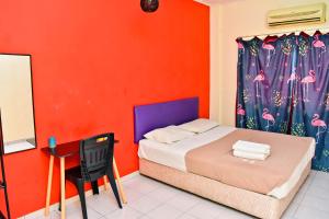 Postel nebo postele na pokoji v ubytování T FAMILY HOTEL