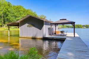 a building on a dock on a body of water at 2020 Vision in Mineral