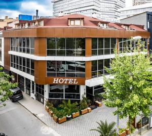 an overhead view of a hotel building at Garden Room Otel in Istanbul