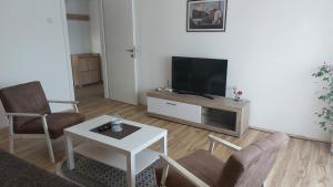 TV a/nebo společenská místnost v ubytování Apartman Centar
