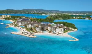 a large body of water with palm trees at Secrets Wild Orchid in Montego Bay