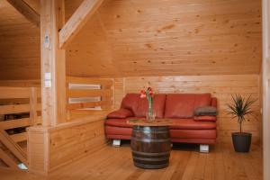 Posezení v ubytování Apartmaji Gračner