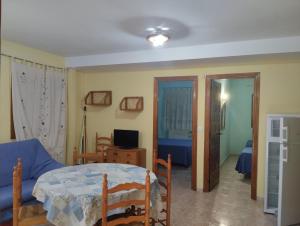 Ένα ή περισσότερα κρεβάτια σε δωμάτιο στο Apartamentos Condado de Miranda