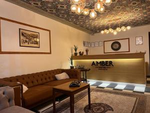 Istumisnurk majutusasutuses Amber Hotel