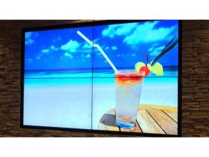 um ecrã de televisão com uma bebida com uma maçã em Reviews of Resort Hills Toyohama Soranokaze - Vacation STAY 78008v em Toba