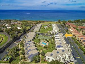 an aerial view of a resort near the ocean at 126 Hale Kamaole in Wailea