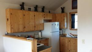 Kuchyň nebo kuchyňský kout v ubytování Denali's Alaskan Spruce Cabins