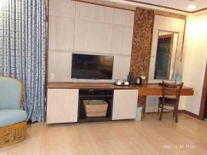 TV a/nebo společenská místnost v ubytování Tugawe Cove Resort