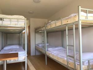 Bunk bed o mga bunk bed sa kuwarto sa Kayak Camp, Tsonjinboldog