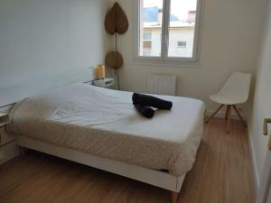 Postel nebo postele na pokoji v ubytování Entre Lac et Montagne