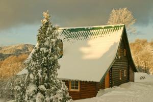 Guest House Montana durante el invierno