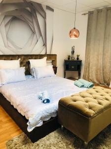 Posteľ alebo postele v izbe v ubytovaní Saint dénis Appartement 1