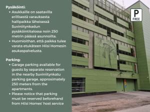 a flyer for a building with information about the project at Hiisi Homes Espoo Center in Espoo
