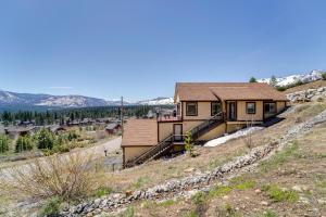 a house on the side of a hill at South Lake Tahoe Home with Deck and Gas Grill! in South Lake Tahoe