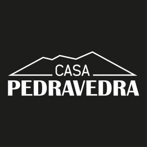 a sign that reads casa pedrugario with mountains at Casa Pedravedra in Mondim de Basto