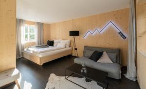 Posteľ alebo postele v izbe v ubytovaní Basecamp Salzkammergut - Exklusives Apartment mitten im Salzkammergut