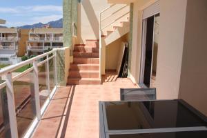A balcony or terrace at Delfines III Solo Familias Serviplaya