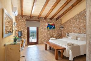 Postel nebo postele na pokoji v ubytování Casa del Sol