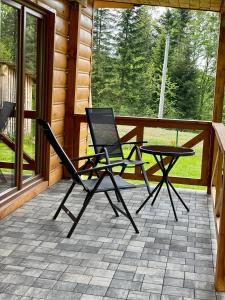Patio alebo iná vonkajšia časť ubytovania Borówkowy Jar