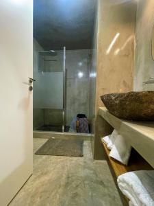 Koupelna v ubytování Amarienitas Suites