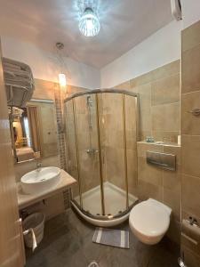 Kúpeľňa v ubytovaní Hotel Afrodite