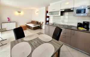 Kuchyň nebo kuchyňský kout v ubytování Apartments Jasmina