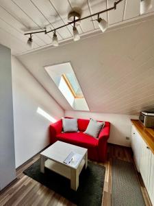 Istumisnurk majutusasutuses Apartmány v ráji (Českém)