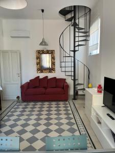 TV a/nebo společenská místnost v ubytování B&B Cristina e Stefano