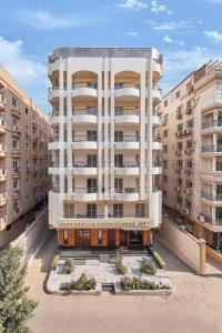 an aerial view of a large apartment building at Golden Carven Hotel in Cairo