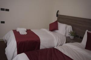 Postel nebo postele na pokoji v ubytování Petra Passion Inn
